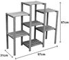 Blumentreppe Blumenregal Blumenpodest Pflanzregal Blumenhocker Standregal weiß Bild 5
