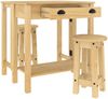 vidaXL 3-tlg. Bar-Set Massivholz Kiefer 4005696 Bild 5