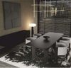 Casa Padrino Luxus Esszimmer Stuhl mit Armlehnen Grau / Dunkelbraun H. 65 cm Bild 2