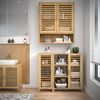 Bellamio 'Newa' Badezimmer Hängeschrank, Bambus, natur, 66x21x59 cm, Badezimmerschrank mit 3 Ablagefächern Bild 2