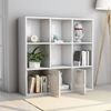 vidaXL Bücherregal Hochglanz-Weiß 98 x 30 x 98 cm Spanplatte [801122] Bild 2