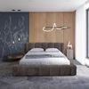 Polsterbett Doppelbett HAILEY 180x200cm Komplettset Stoff Tender Way Grafit Bild 2