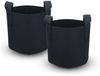 Intirilife Pflanzkübel (2x Vlies Pflanzsack in 20 Liter - 5 Gallon - 30x25 cm, 2 St), Pflanzen Übertopf aus Vliesstoff Blumentopf Pflansack Gefäß Griffe Bild 2
