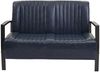 2er Sofa HWC-H10, Couch Zweisitzer, Metall Kunstleder Industrie-Design ~ vintage grau Bild 2