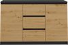 Raumhirsch Furniture Kommode Sideboard 120 cm breit (Maße 40 x 120 x 75 cm mit 2 Türen, 3 Schubladen), verschiedene Farben Bild 2