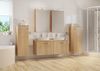 Badezimmermöbel-Set Spiegelschrank Waschtisch Schrank Eiche Dekor V-90.59-03 Bild 2
