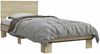 vidaXL Bettgestell mit Kopfteil Sonoma-Eiche 80 x 200 cm Holzwerkstoff 8009083 Bild 2