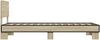 vidaXL Bettgestell mit Kopfteil Sonoma-Eiche 80 x 200 cm Holzwerkstoff 8009083 Bild 5