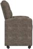 vidaXL Esszimmerstühle mit Rollen 2 pcs Dunkelgrau 58 x 67 x 97 cm 42017863 Bild 5