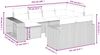 vidaXL 11-tlg. Garten-Sofagarnitur mit Kissen Schwarz Poly Rattan 3261305 Bild 3