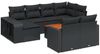 vidaXL 11-tlg. Garten-Sofagarnitur mit Kissen Schwarz Poly Rattan 3261305 Bild 2