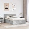 vidaXL Bettrahmen mit Kopfteil Betongrau 150 x 200 cm Holzwerkstoff 3408155 Bild 3