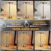 ZMH Nachttischlampe Kabellos Tischlampe Akku - LED Tischleuchte Touch Dimmbar Lampe mit USB Aufladbar Batterie Tischlampen Nickel für Modern Fensterbank Wohnzimmer Kinderzimmer Schlafzimmer Bild 3