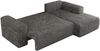 Ecksofa mit Schlaffunktion, Bettkasten und losen Kissen für das Wohnzimmer - TRENTINO - Dunkelgrau Cord - rechts Bild 5