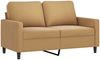 vidaXL 2-tlg. Sofagarnitur mit Kissen Braun Samt 3201523 Bild 3
