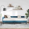 vidaXL Eckbettgestell mit Matratze Sonstiges 2 pcs Blau Samt 3393695 Bild 3