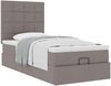 vidaXL Ottoman-Bett mit Matratze Taupe 80x200 cm Stoff 3313116 Bild 5
