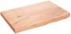 vidaXL Tischplatte Hellbraun 60x40x(2-4) cm Massivholz Eiche Behandelt 3156345 Bild 2