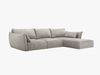 Micadoni Ecksofa Kaelle 4-Sitzer Rechts Chenille Over The Horizon Hellgrau Bild 2