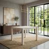 Esstisch Massivholz Mango 80x80 cm White Wash - Quadratischer Esszimmertisch Holz - Küchentisch modern für 4 Personen - Stabiler Holztisch - Tisch für Esszimmer Bistrotisch Handmade Bild 3
