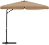 vidaXL Sonnenschirm mit Stahl-Mast 300 cm Taupe 47315 Bild 3
