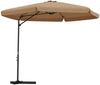 vidaXL Sonnenschirm mit Stahl-Mast 300 cm Taupe 47315 Bild 2