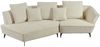 KAWOLA Sofa GARBO Designsofa Stoff cremeweiß links offen 92 x 158 x 280 cm Bild 3