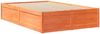 vidaXL Bett mit Matratze Wachsbraun 120x200 cm Massivholz Kiefer 3281939 Bild 5