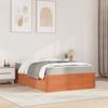 vidaXL Bett mit Matratze Wachsbraun 120x200 cm Massivholz Kiefer 3281939 Bild 3