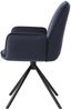 Mendler 'HWC-G67' 6er-Set Esszimmerstuhl mit Armlehne, drehbar mit Auto-Position, Anthrazit-Blau, Schwarz Bild 5