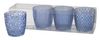 Boltze | Windlicht Glas lackiert blau H 8 cm 4er Set Bild 4