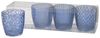 Boltze | Windlicht Glas lackiert blau H 8 cm 4er Set Bild 2