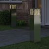 vidaXL Solar LED Weg Licht 2 pcs Silber Galvanisiert 879735 Bild 3