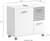Schildmeyer Waschbeckenunterschrank Katta, Breite 65 cm Oberboden mit Siphonausschnitt, Schublade mit Akustikprint Bild 3