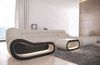 Stoff Wohnlandschaft Concept U Form - Mikrofaserstoff - elfenbein-schwarz - Rechts Bild 5