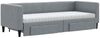 vidaXL Tagesbett Ausziehbar mit Schubladen Hellgrau 80x200 cm Stoff 3196627 Bild 3