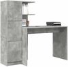 vidaXL Schreibtisch 2 pcs Beton Grau 3337292 Bild 3