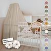 lilimaus Betthimmel Handgefertigter Musselin Betthimmel aus 100% Baumwolle für Babybett, Stoffhimmel für Babybett-Deko im Kinderzimmer und Spielzimmer Bild 4