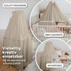 lilimaus Betthimmel Handgefertigter Musselin Betthimmel aus 100% Baumwolle für Babybett, Stoffhimmel für Babybett-Deko im Kinderzimmer und Spielzimmer Bild 2