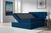 99rooms Cesar Boxspringbett Velours 120x200 cm Dunkelblau Bild 3