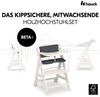 Hauck Hochstuhl Beta Plus White - Newborn Set Premium, Babystuhl ab Geburt mit Neugeborenen Aufsatz, Sitzpolster & Essbrett Bild 3