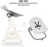 Hauck Hochstuhl Beta Plus White - Newborn Set Premium, Babystuhl ab Geburt mit Neugeborenen Aufsatz, Sitzpolster & Essbrett Bild 4