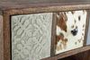 TV-Board aus Mangoholz, klassisches Design, naturfarben, 140 cm, goldene Akzente, Bizzotto Bild 4