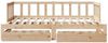 vidaXL Tagesbett Ausziehbar mit Schubladen ohne Matratze 80x200 cm 3302181 Bild 4