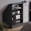 Dachschrägenschrank Rion Anthrazit 60 x 81.6 cm mit 4 Fächern Vicco Bild 5