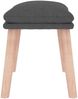 vidaXL Fußhocker Dunkelgrau 45 x 29,5 x 39 cm Stoff [341425] Bild 4