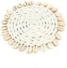 Die Seagrass Shell Untersetzer - Weiss Bild 1