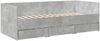 vidaXL Tagesbett mit Schubladen ohne Matratze Betongrau 90x200 cm 3280821 Bild 3