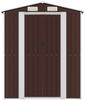 vidaXL Geräteschuppen Dunkelbraun 192x440x223 cm Verzinkter Stahl 3147463 Bild 3