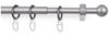 Bestlivings Gardinenstange Stilgarnitur mit Endstücken - 05957, Ø 16 mm, Wandträger, Metall, Kunststoff, Vorhangstange 120-220cm inkl. Ringe mit Faltlegehaken und Endstücken Bild 5